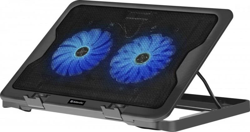 Kasë ftohëse për laptop Defender NS-503, 15.6"-17", 2xUSB, Metal, e zezë