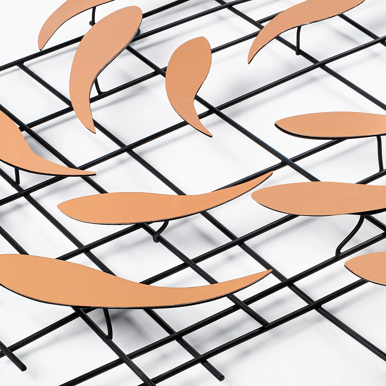 Aksesor dekorativ metalik për mur Wallity, Sheen - 2