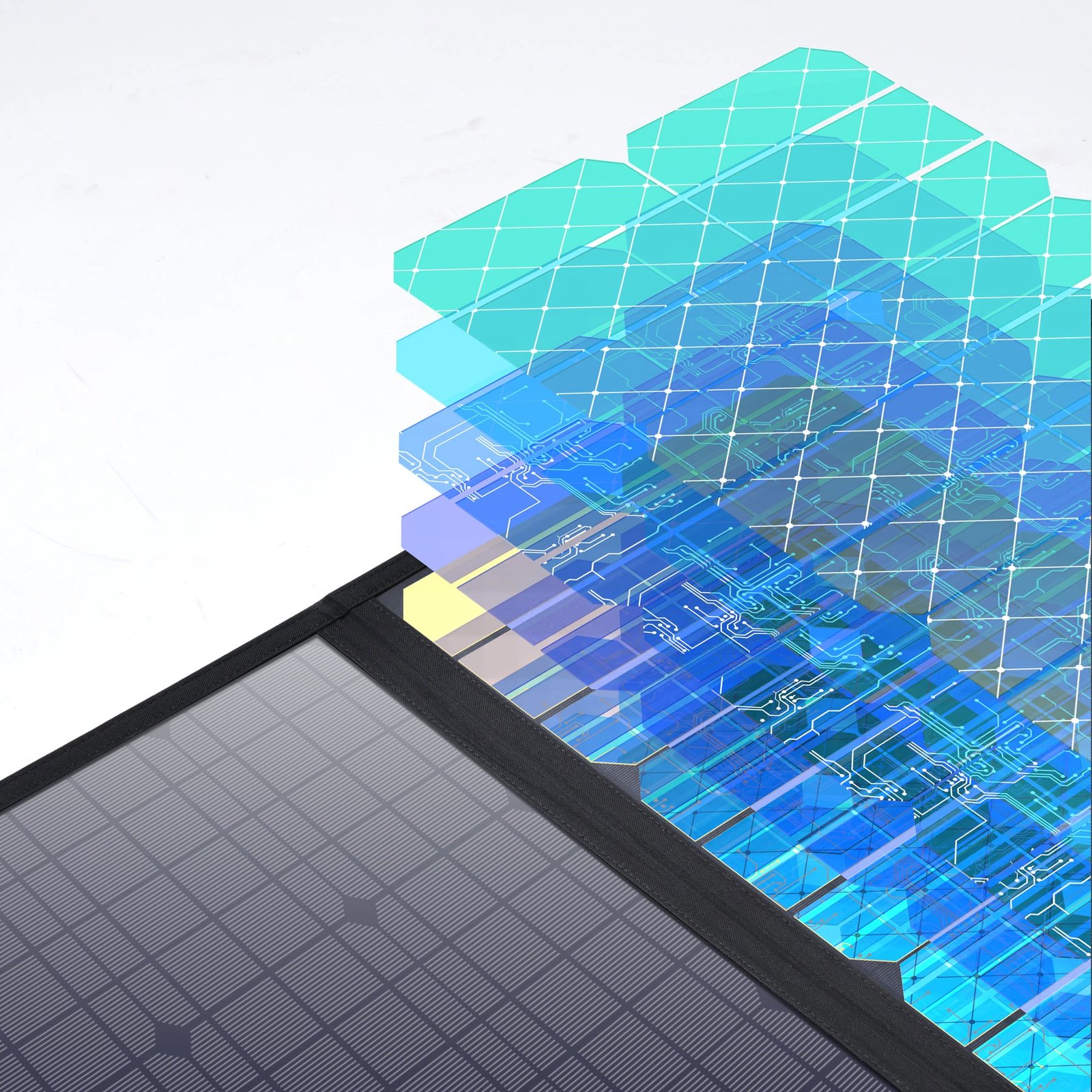 Karikues diellor portativ Choetech SC008, 120W, 4 porta, i zi