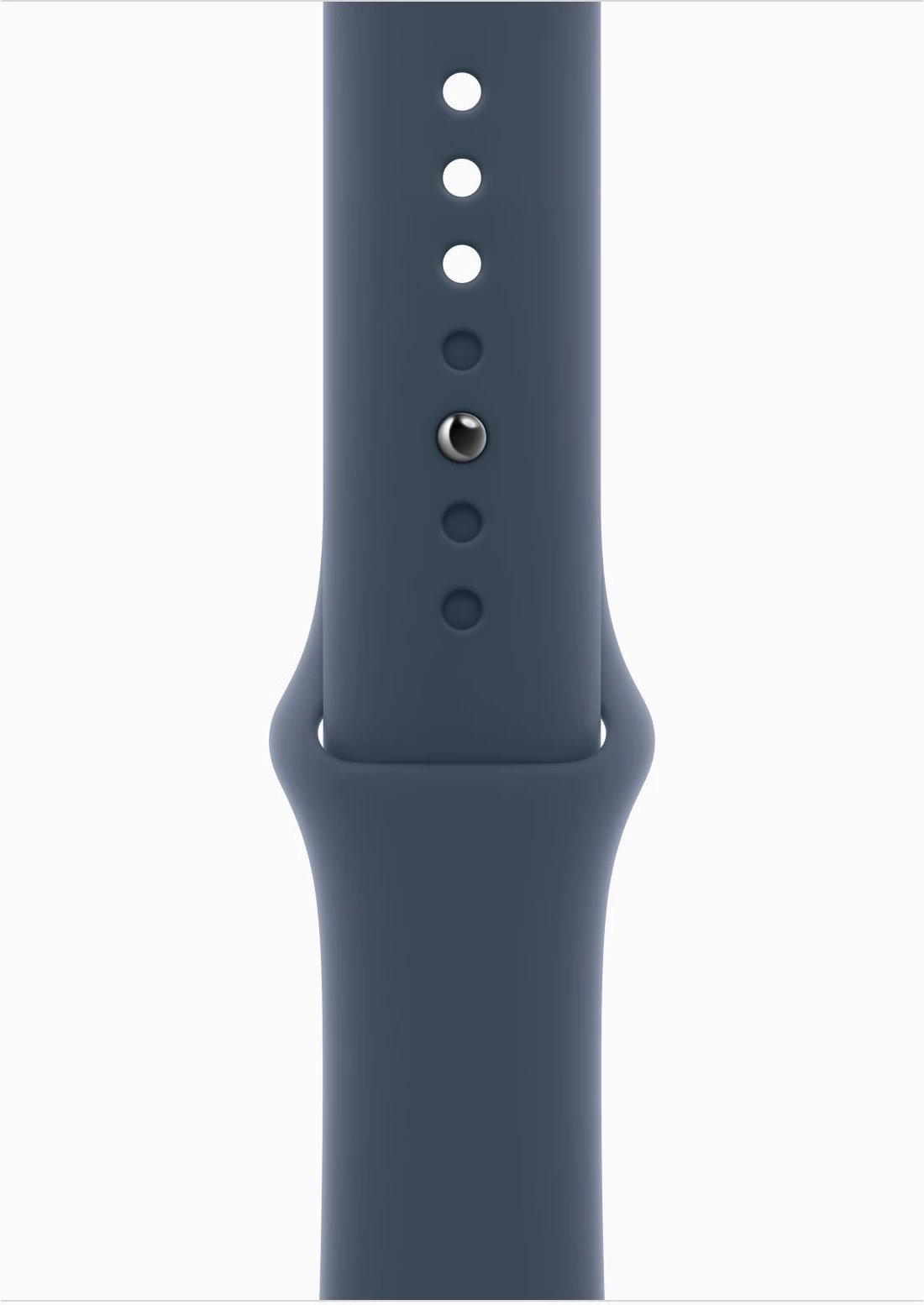 Apple Watch SE3 GPS 44mm Silver Alu Case w Storm Blue Sport Band - S/M