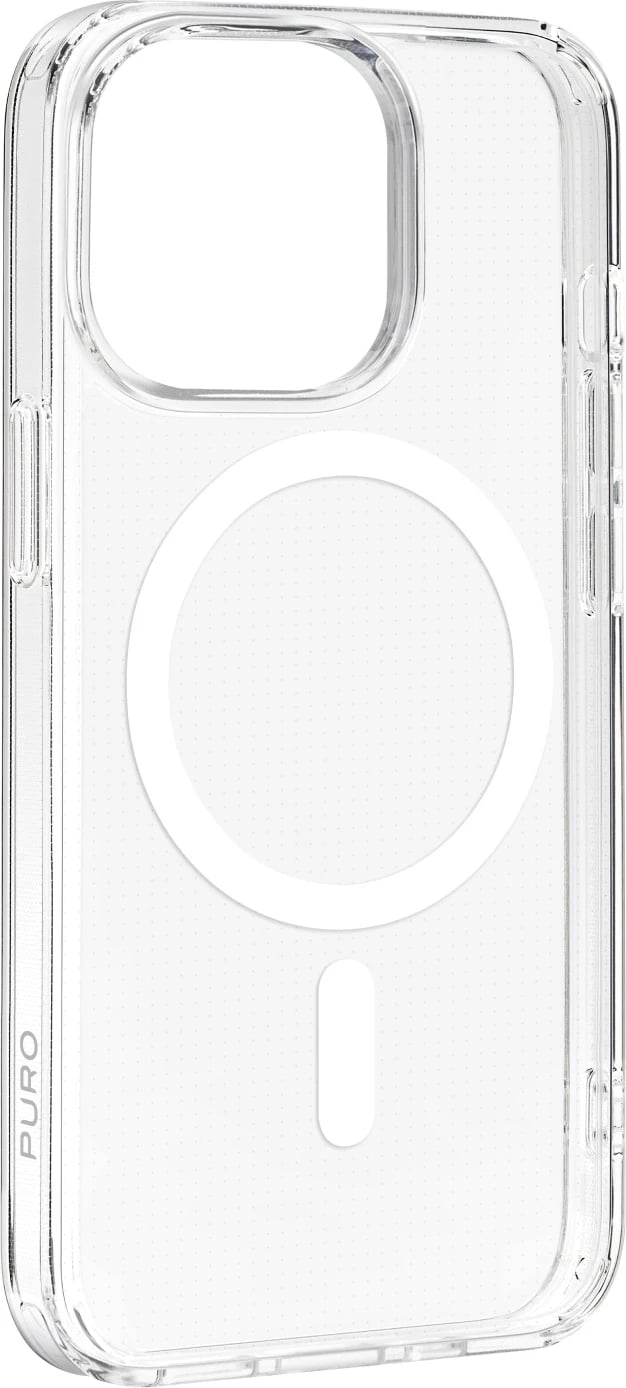 Mbështjellës Puro Lite Mag MagSafe për iPhone 15 Pro, silikon, transparent