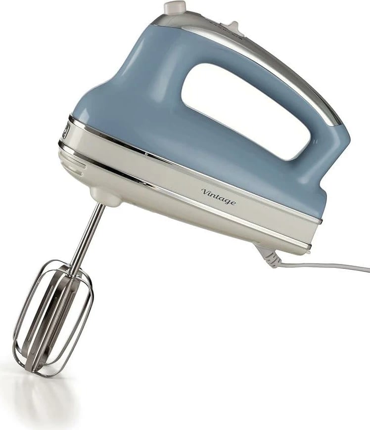 Mikser dore Ariete Vintage 1548, 450W, 5 shpejtësi, krem/blu