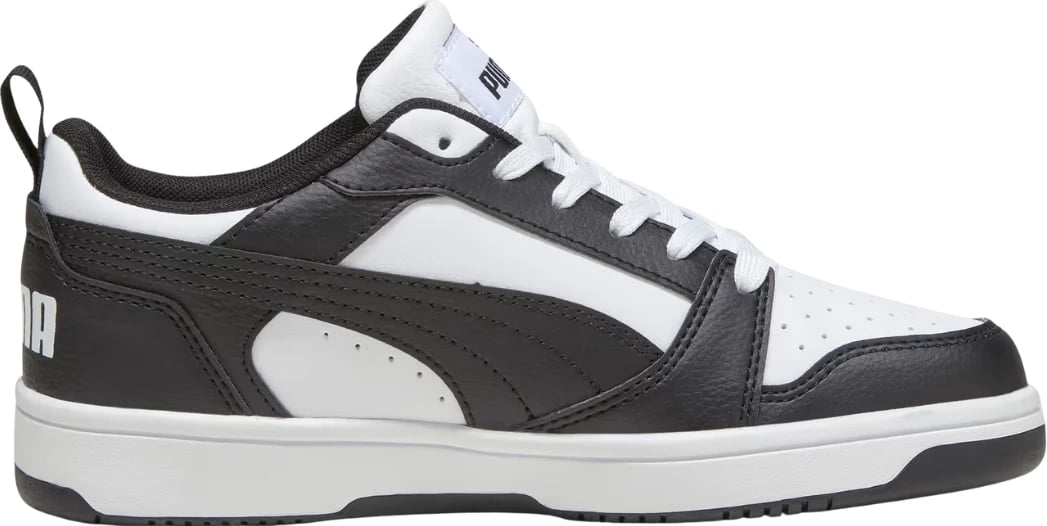 Këpucë për fëmijë Puma, të bardha të zeza