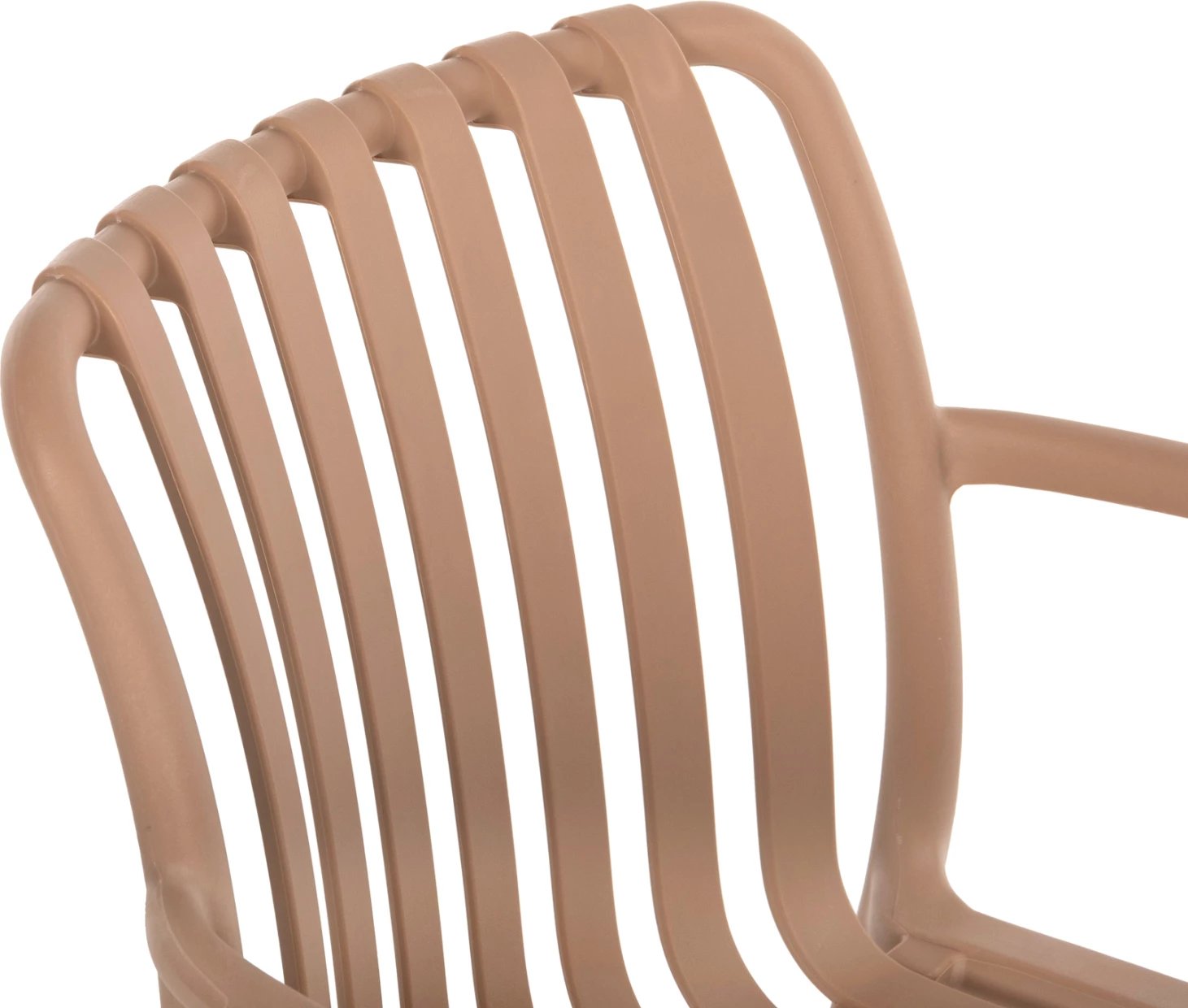 Karrige me krahë polipropileni TIPPY FH5940.03, ngjyrë kapuçino, 55x55x81H cm