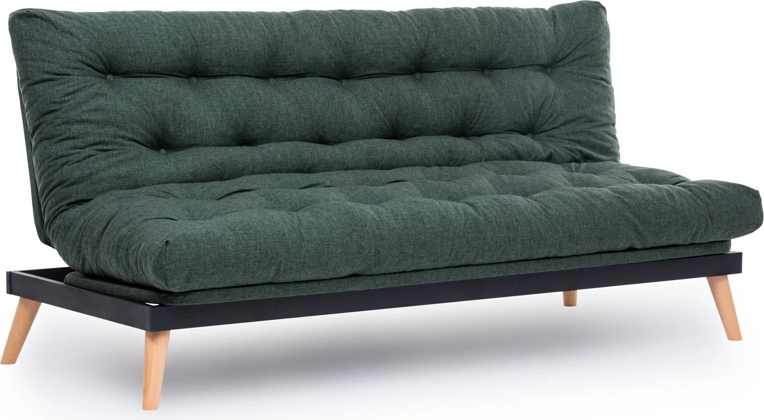 Divan-krevat treshe Atelier del Sofa, Saki, ngjyrë e gjelbër