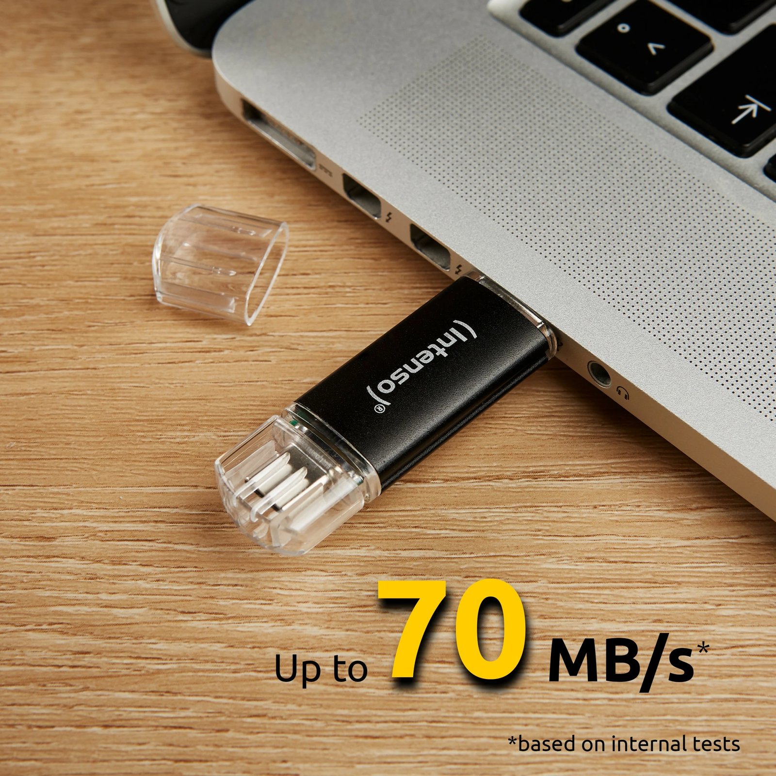 USB Intenso 128 GB, USB Type-A / USB Type-C, Anthracite