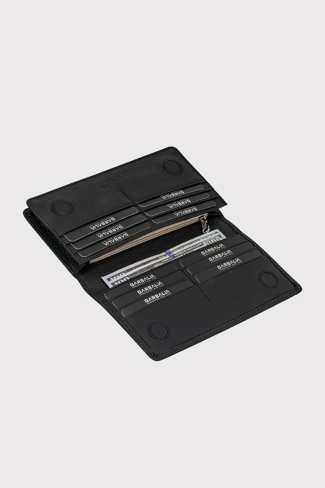 Portofol për burra, lëkurë e zezë, Zoozie Bags, Hamburg