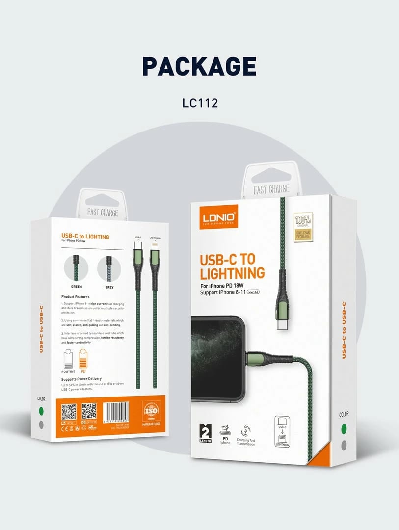 Kabllo E Karikimit LDNIO LC112 Kabllo E Karikimit LDNIO LC112