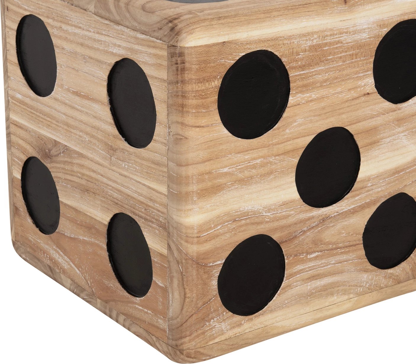 Karrige për bar DICE FH7898, dru teak, ngjyrë natyrale, 40x40x40 cm