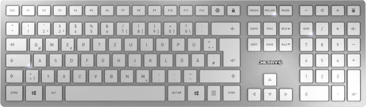 Set maus dhe tastierë Cherry DW9100S JD-9100DE-1 GER layout USB-C karikim argjendtë set