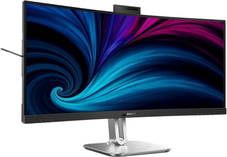 Monitor Philips 34B2U6603CH, 34 inç, VA, 3440x1440, Thunderbolt 4, i zi/argjendtë