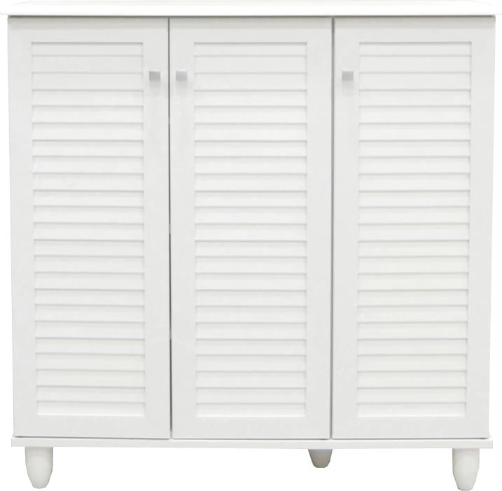 Dollap për këpuca Santo, 16 palë, ngjyrë e bardhë, 89.5x34.5x91.5cm