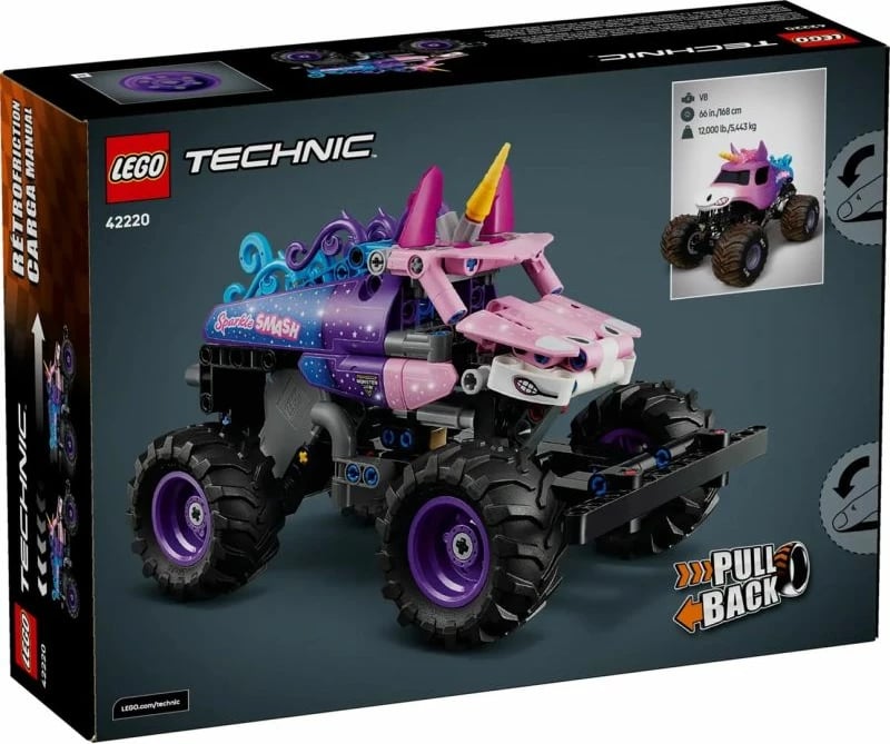 Set LEGO Technic për fëmijë, Monster Jam Sparkle Smash