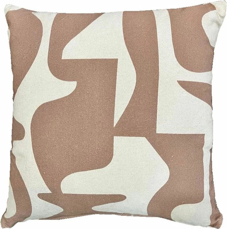 Jastëk dekorativ Neysa, pambuk, ngjyrë bezhë-ivory, 45x45cm