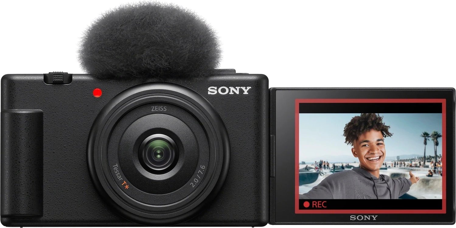Kamera për vlog Sony Cyber-Shot ZV-1F, e zezë