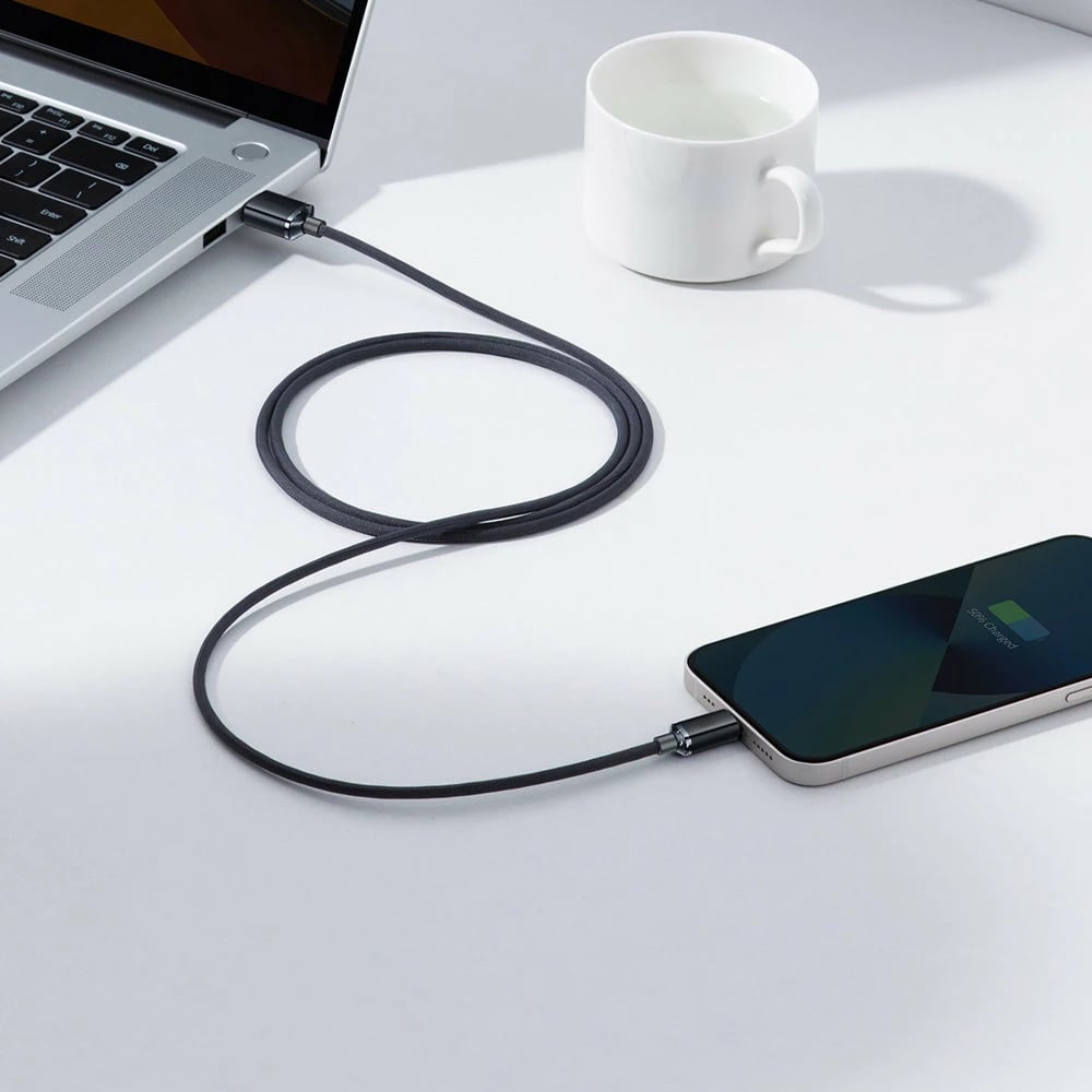Kabllo karikimi dhe të dhënash Baseus Crystal Shine Series, USB-A në Lightning, 1.2m, 2.4A, e zezë Kabllo karikimi dhe të dhënash Baseus Crystal Shine Series, USB-A në Lightning, 1.2m, 2.4A, e zezë