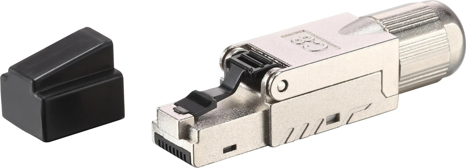 Prizë rrjeti RJ45 Cat 8.1 Equip, komplet 5 copë, pa vegla, ngjyrë e zezë/inox