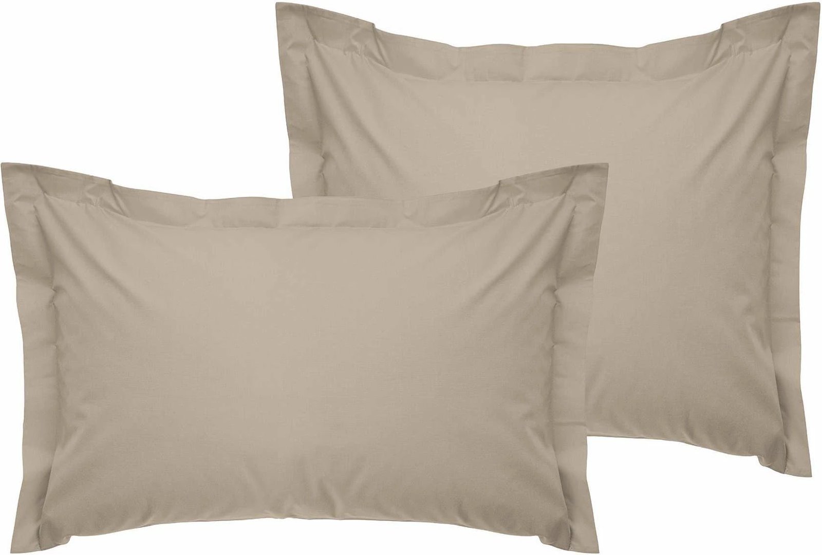 Set jastëkësh Oxford satin, 2 copë, ngjyrë bezhë, L'essentiel