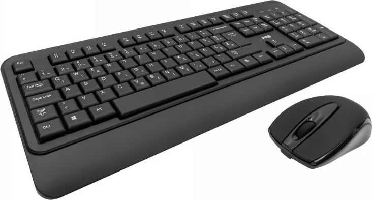 Set tastierë dhe maus wireless MS Alpha M300, USB, i zi