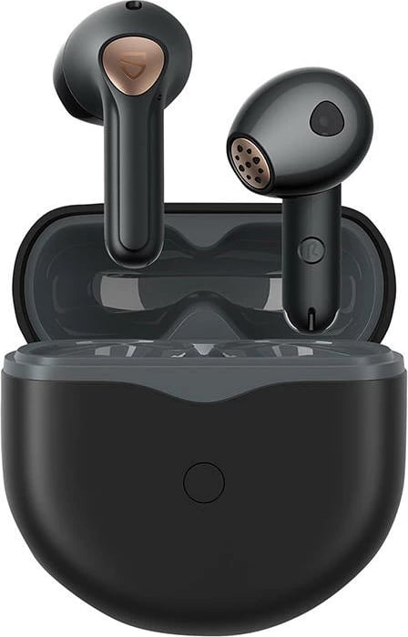 Kufje TWS Soundpeats Air 4, Bluetooth 5.3, aptX, 26h, të zeza