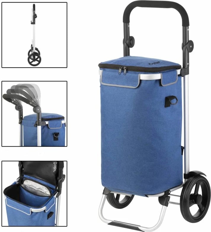 Karrocë blerjesh Cruiser, Yakimasport, për meshkuj dhe femra, blu