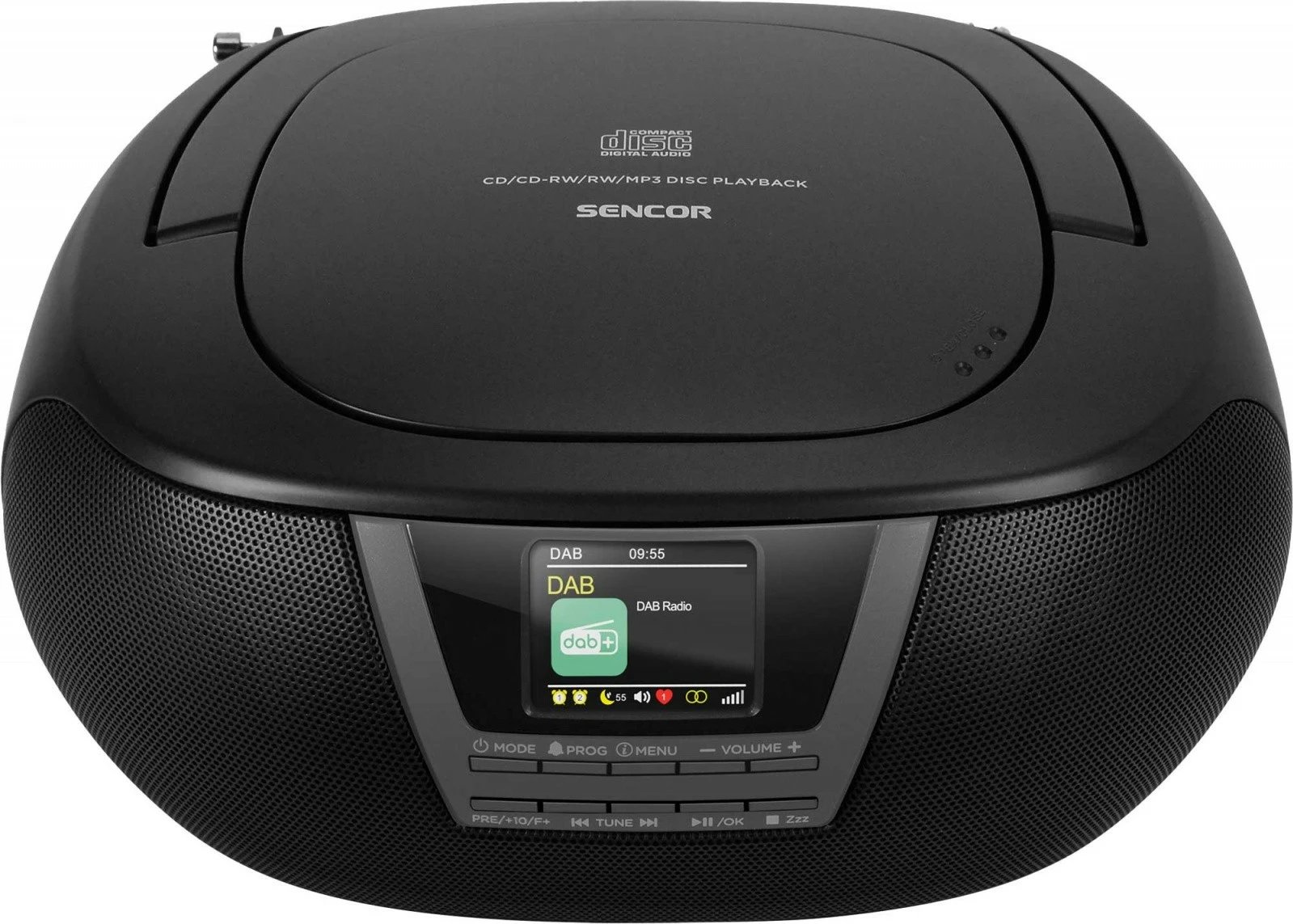 Radio boombox Sencor SPT 6200DB, CD/MP3/USB/FM/DAB+, Bluetooth, e zezë