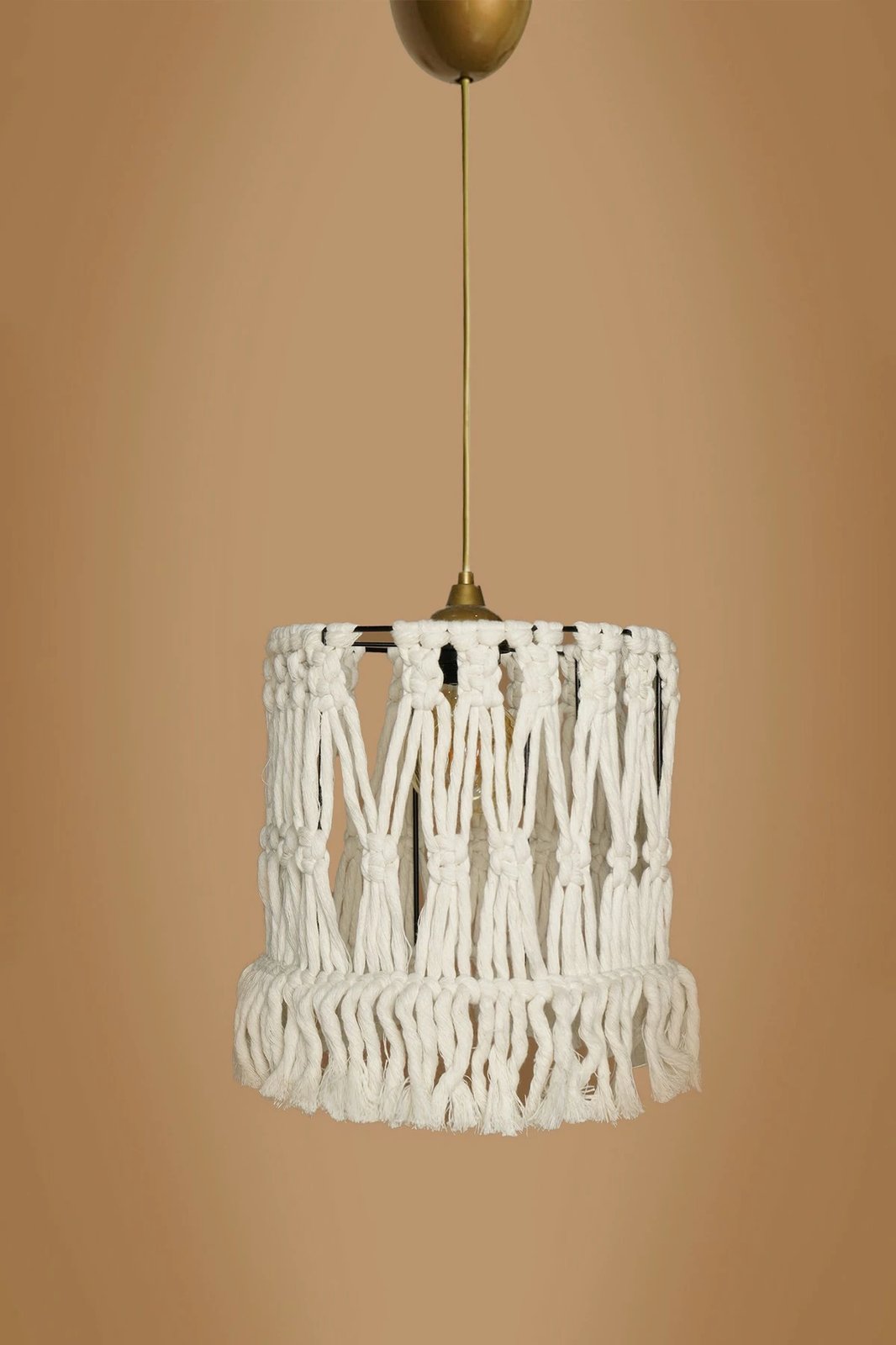 Llambë tavani Opviq, krem, macrame, YL556