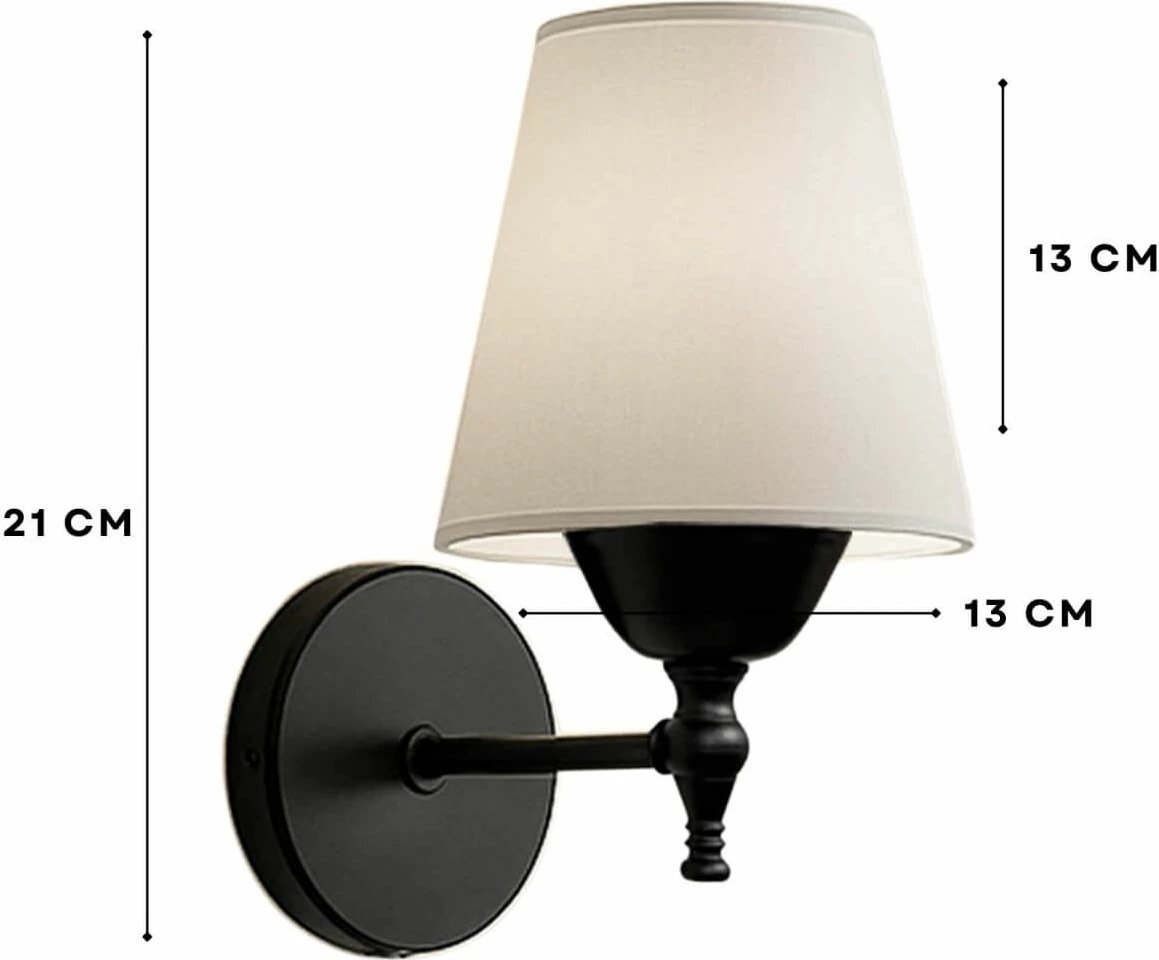 Llambë muri Opviq, 242014, krem dhe e zezë Llambë muri Opviq, 242014, krem dhe e zezë