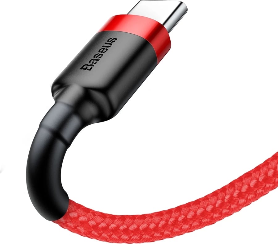 Kabllo Baseus Cafule CATKLF-C09, USB në USB-C, 2m, e kuqe