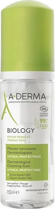 Shkumë pastruese dermatologjike A-DERMA Biology uniseks 150ml