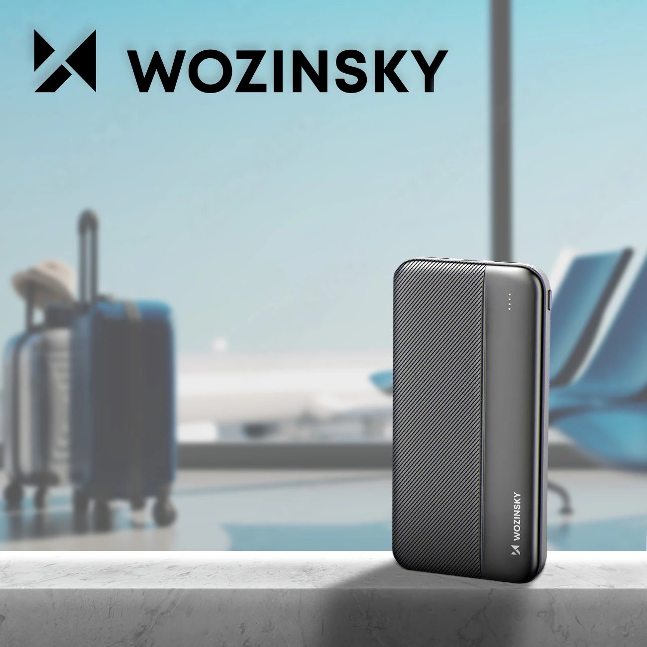 Powerbank Wozinsky WPBBK1, 10000mAh, 2x USB, e zezë