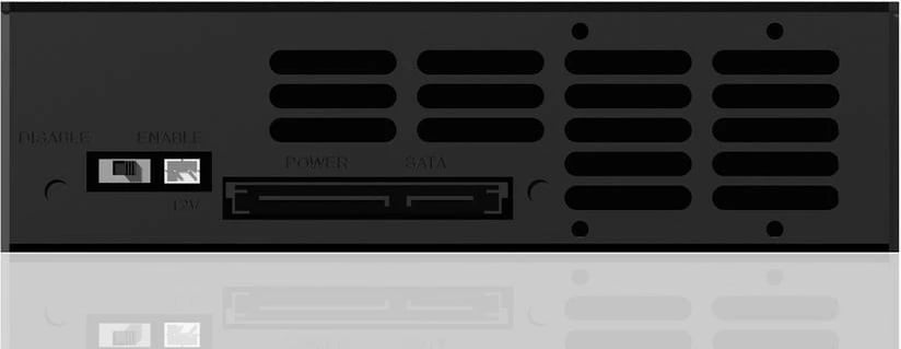 Kasë IcyBox IB-158SSK-B për hard disk 3.5" SATA, alumini, e zezë