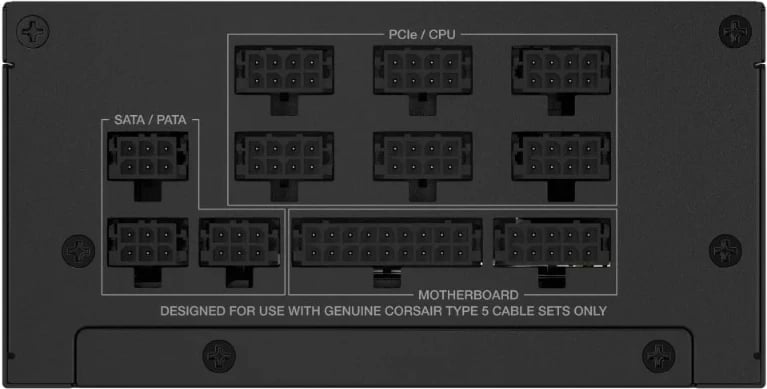 Kasë energjie Corsair SF Series SF1000, 1000 W, 80 PLUS Platinum, modulare, e zezë