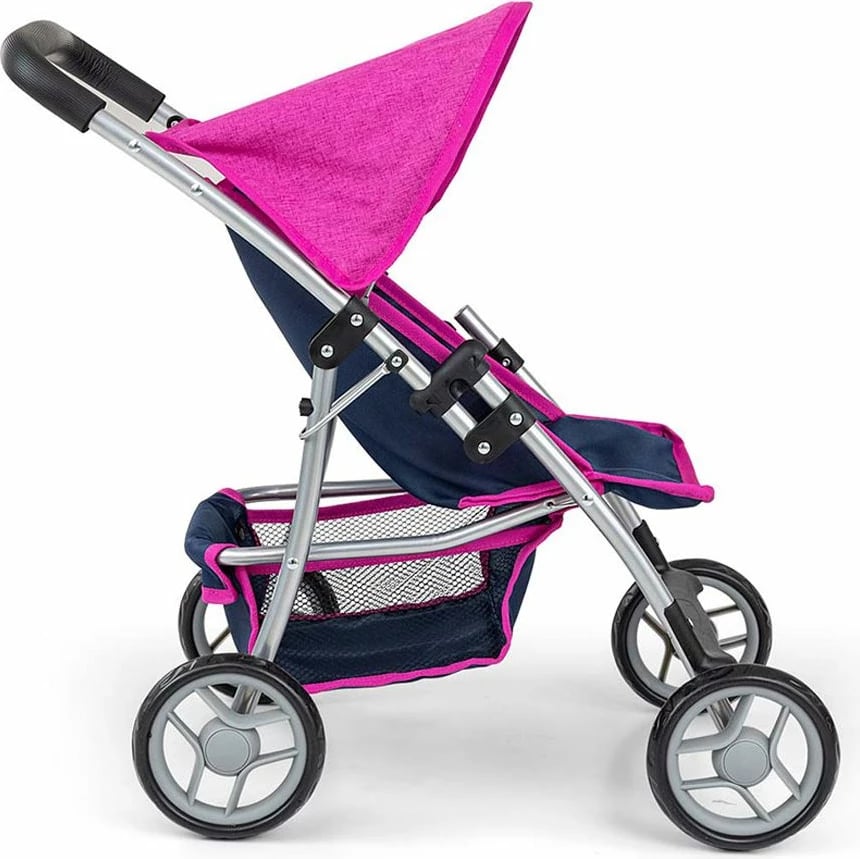 Karrocë për kukulla, Milly Mally Natalie Prestige, palosëse, për kukulla deri 50 cm, blu navy