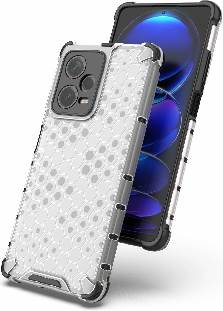Mbështjellës Hurtel Honeycomb për Xiaomi Redmi Note 12 Pro+, kaltër