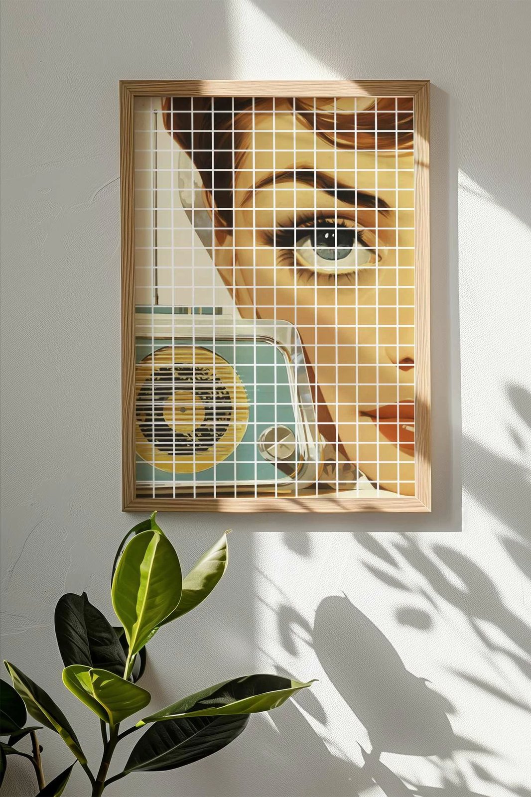 Pikturë dekorative me kornizë, Popkare24, shumëngjyrëshe, Wallity, 33x48cm