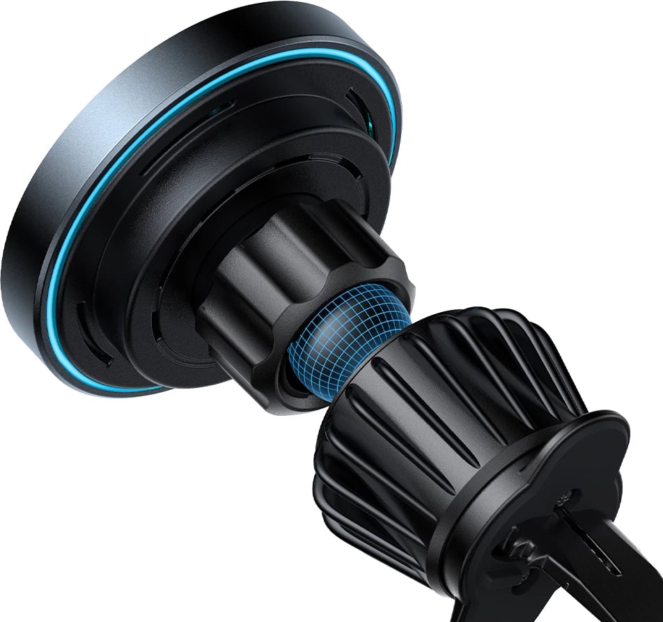 Mbajtës magnetik për veturë Joyroom JR-ZS240 Pro me karikues wireless 15W, i zi