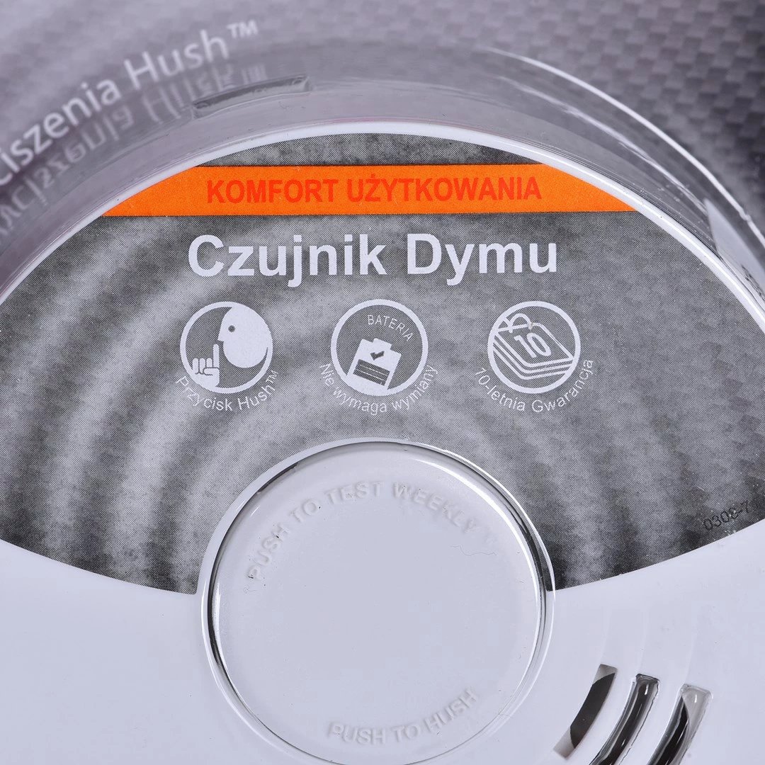 Detektor tymi Kidde 10Y29A, me bateri litium, i bardhë