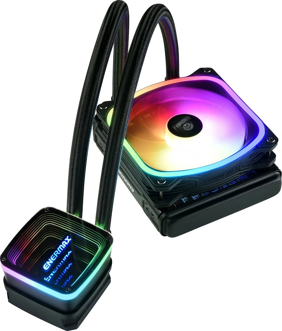 Ftohës uji Enermax Aquafusion ADV ELC-AQFA120-SQA, 120mm, RGB, i zi