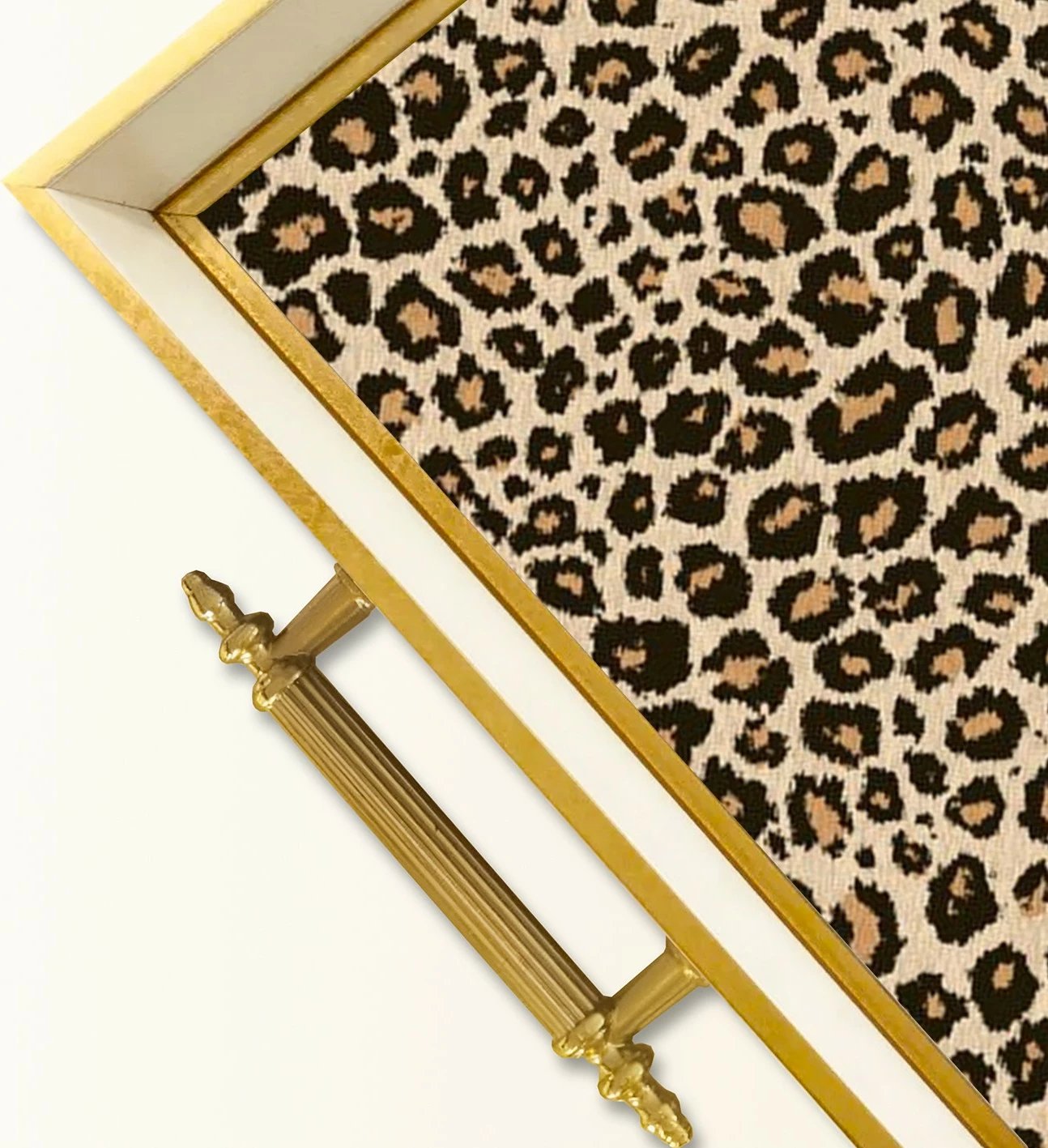 Tabaka dekorative prej qelqi, dizajn leopard, TPB9821 Tabaka dekorative prej qelqi, dizajn leopard, TPB9821