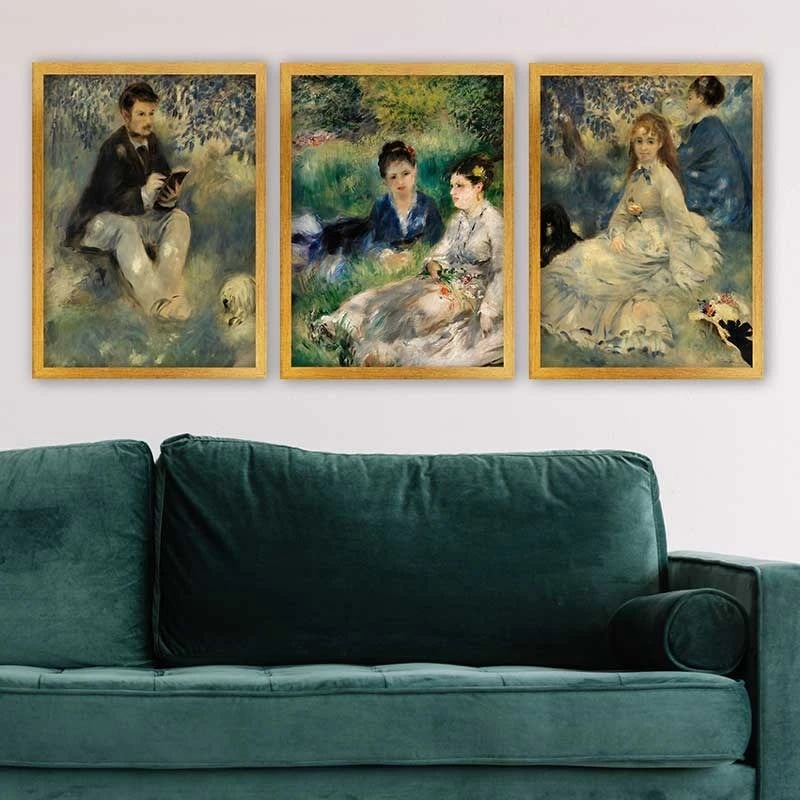 Pikturë dekorative me kornizë (3 copë), Wallity, 3AC_UN894914_3545