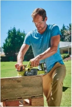 Makineri dore për bluarje RYOBI 5133002921, 18V, 2 thika, 8.2cm, Gri/Gjelbër