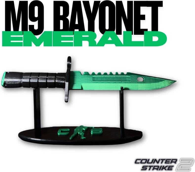 Thikë CS2/CS:GO - M9 Bayonet Emerald