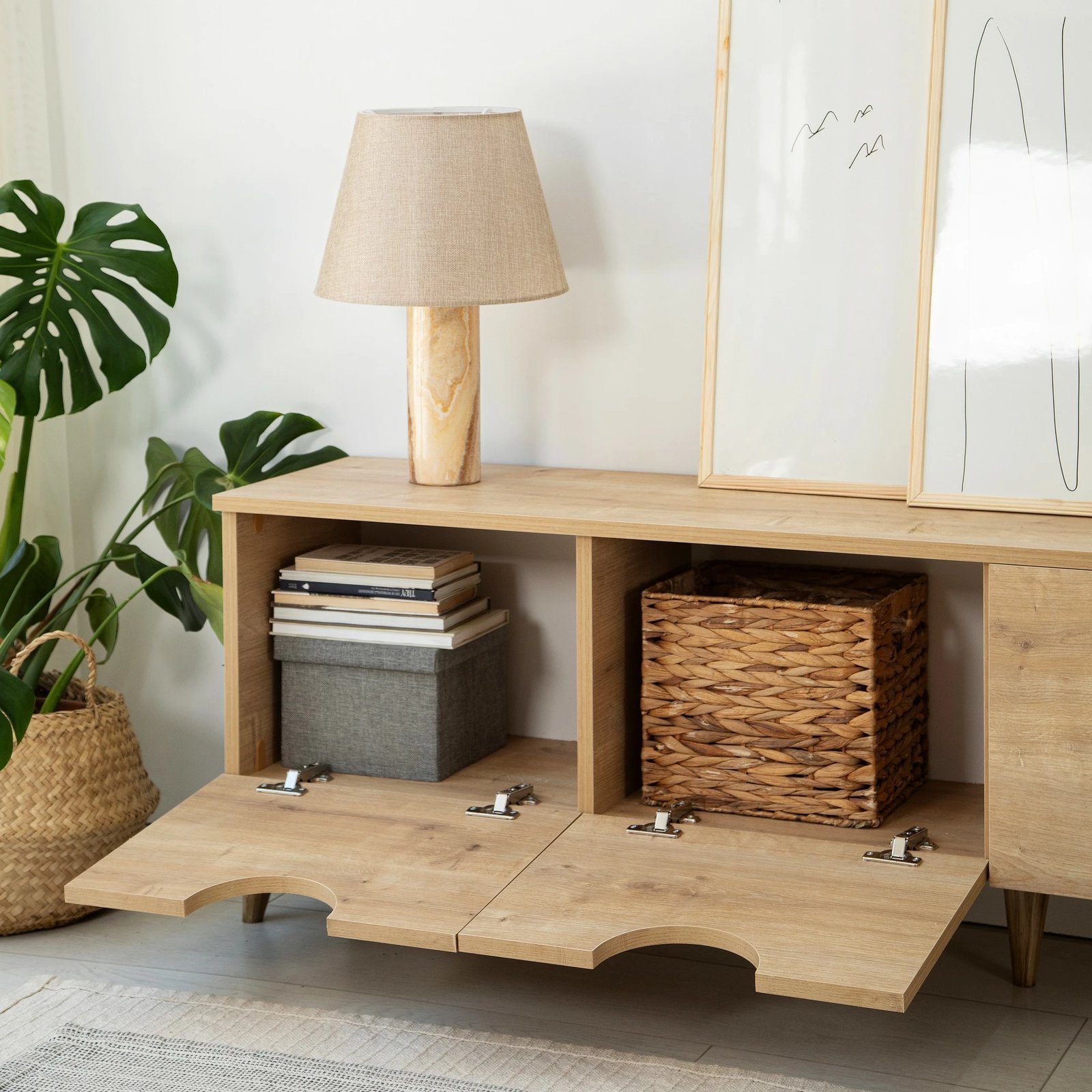 Komodë TV Skye Decor, Four Seasons, ngjyrë lisi, v2