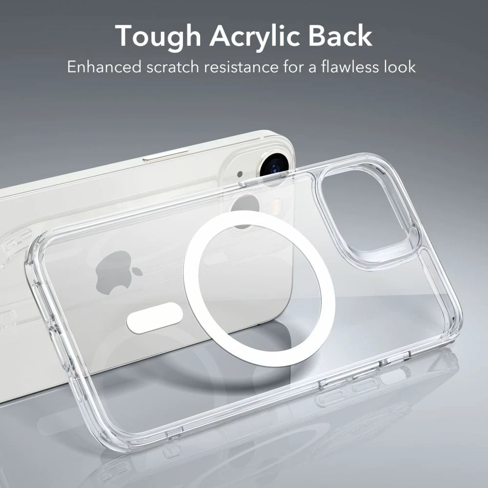 Mbështjellës ESR Classic Hybrid HaloLock për iPhone 13 / iPhone 14, Transparent, me MagSafe