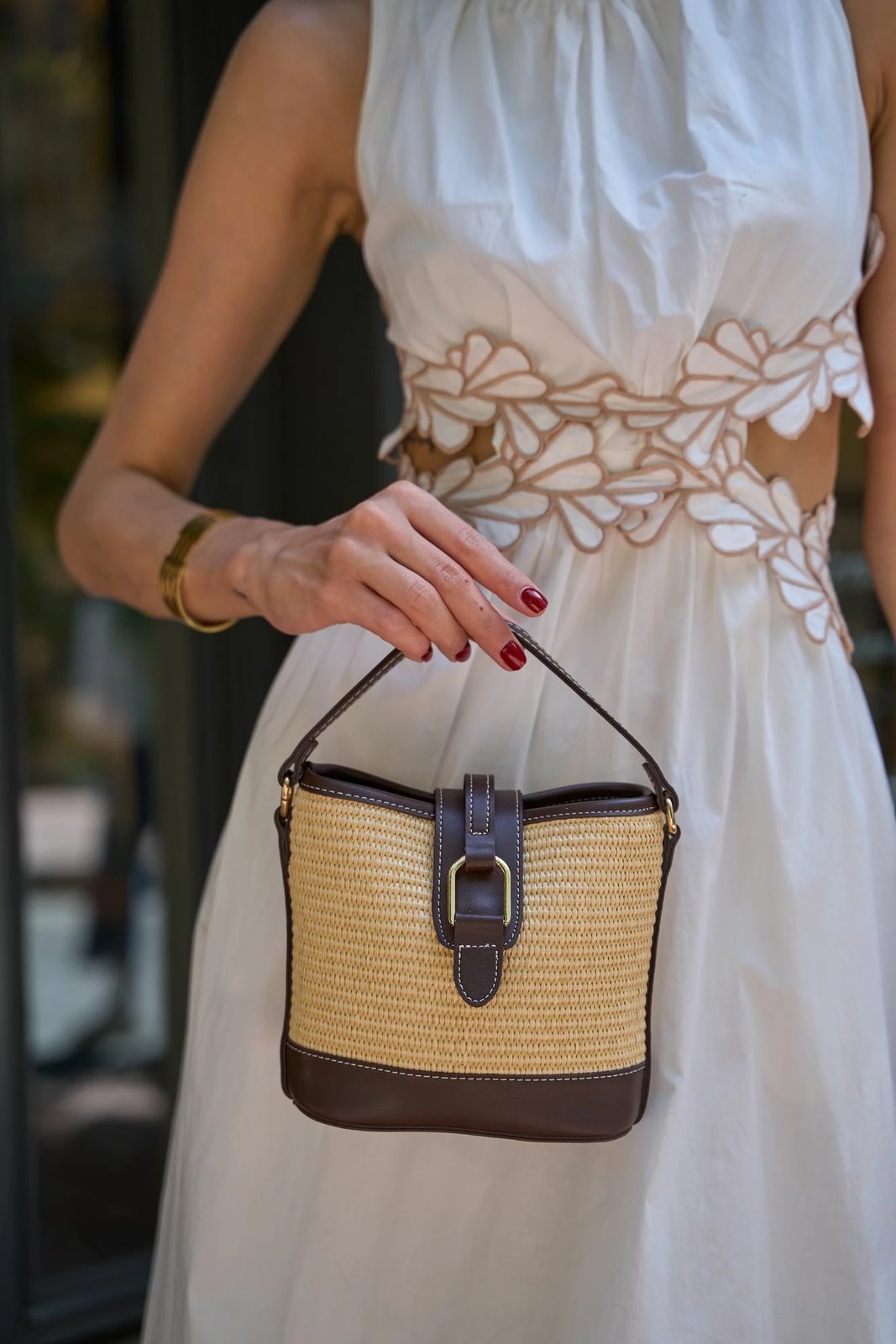 Çantë dore Zoozie Bags, MK1020225SV10-018, ngjyrë kafe dhe lisi