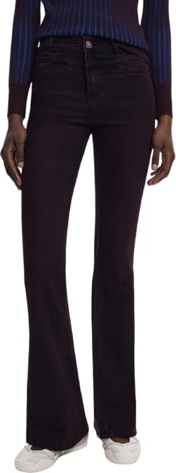 Jeans Desigual femra bordeaux