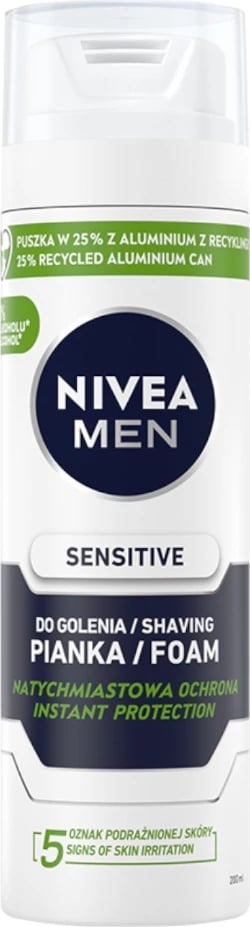 Shkumë rroje për meshkuj Nivea Men Sensitive Soothing, 200ml
