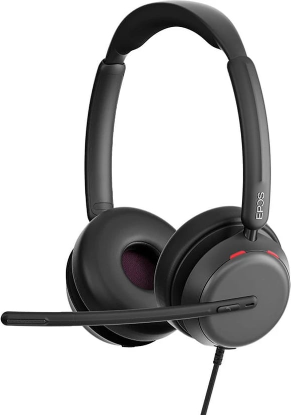 Kufje EPOS IMPACT 860 me mikrofon, USB-C + adapter USB-A, e zezë