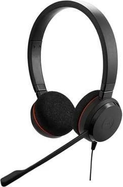 Kufje Jabra Evolve 20 Duo MS me mikrofon, USB, e zezë